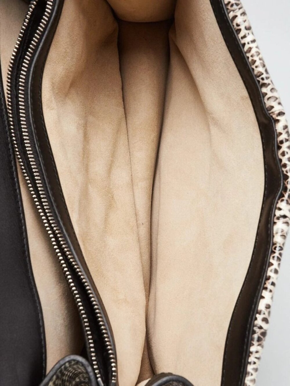 Gucci Beige GG Supreme Coated Canvas and Python Embroidered Dionysus Small - Picture 11 of 12